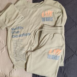 The Beatles Olive Pajama Set